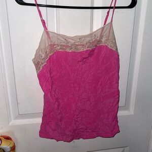 Pins & Needles Pink and Cream Sleeveless Camisole